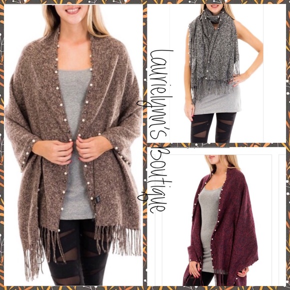 multi-pigmented chunk knit scarves - Picture 4 of 5